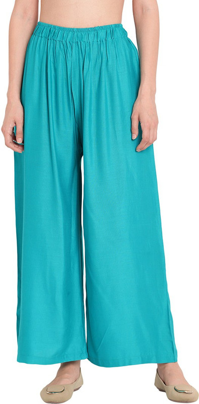 TAG-7 Flared Women Blue Trousers
